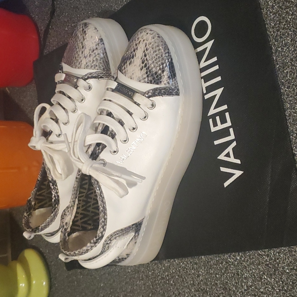 Valentino Python Platform Sneakers
